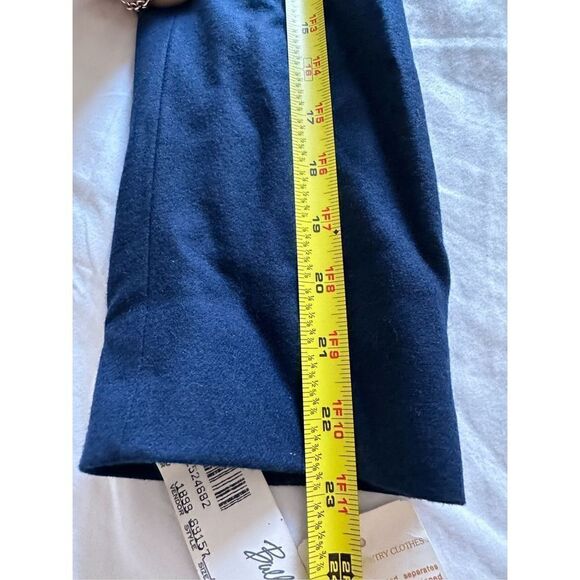 Vintage Pendleton Navy Blue Wool Cropped Pea Coat Jacket Blazer Size 14 - Picture 5 of 8